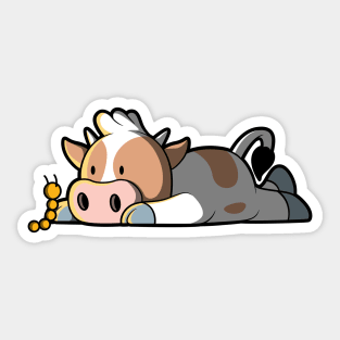 Lazy Cow! Sticker